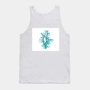 Aquamarine coral Tank Top